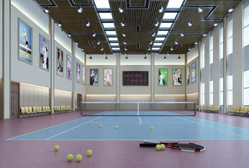 北京舒華陽光 場(chǎng)館裝修 LED照明  網球館