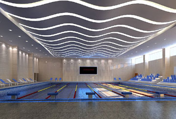 北京舒華陽光 場(chǎng)館裝修 LED照明  遊泳館 